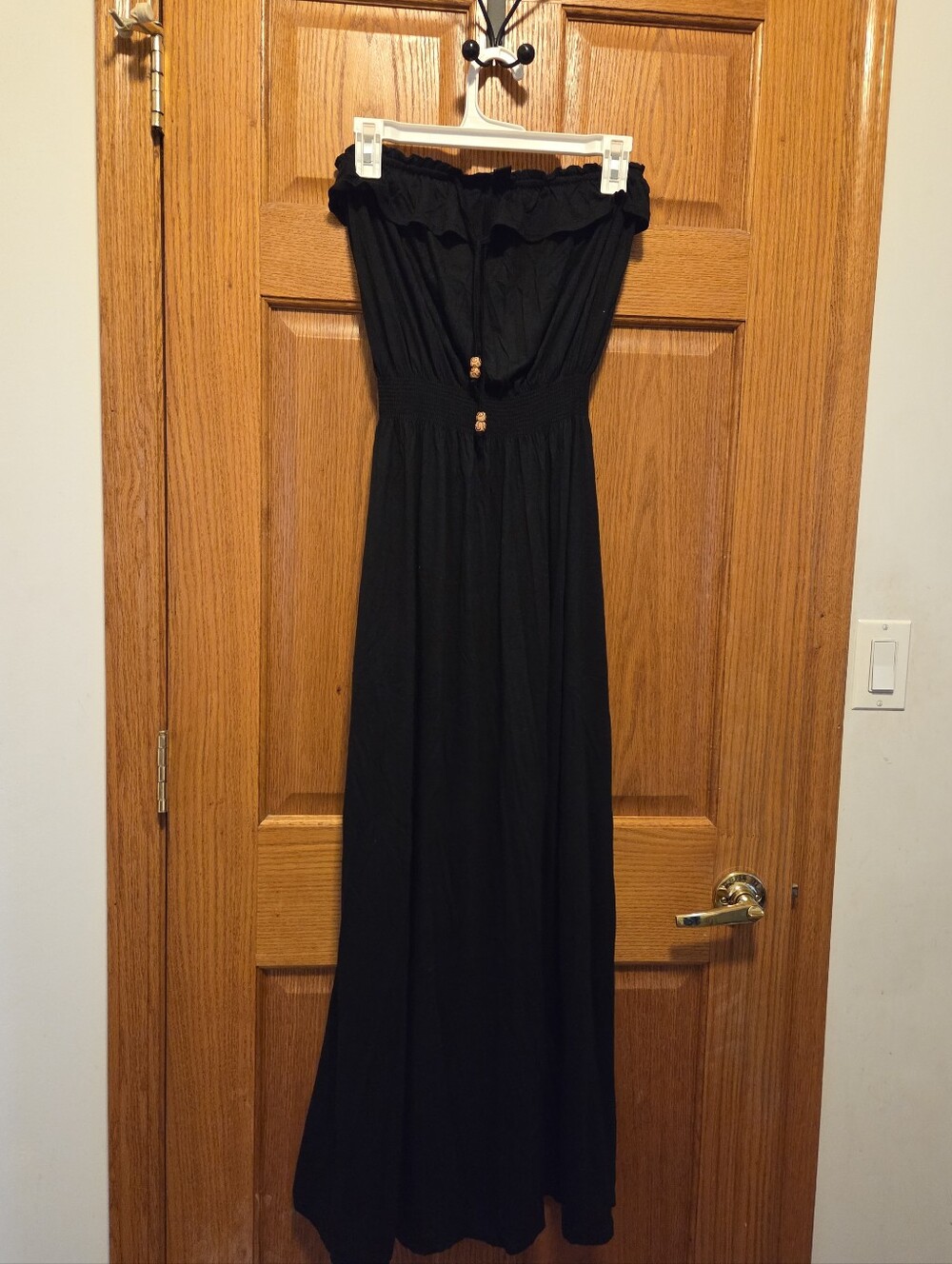 Forever 21 Black Strapless Maxi Dress
